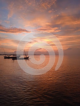 Sunset in jangkar beach