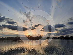 Sunset at Jarun Lake