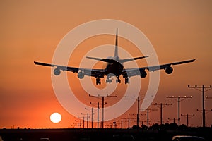 Sunset Jet Landing 3