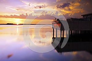 Sunset in Johore, Malaysia