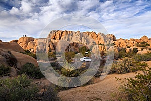 Sunset on the Jumbo Rocks, Joshua Tree National Park, California