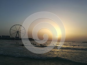 Sunset on Jumeriah Beach, Dubai