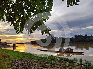 sunset at Kahayan river