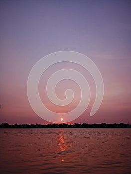 Sunset on Kahayan river