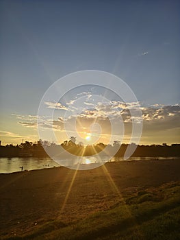 Sunset in Kapuas River