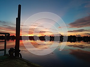 Sunset In Kapuas River