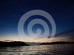 sunset on the Kapuas river