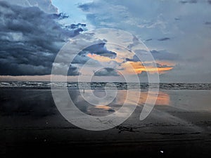 Sunset karachi Beach