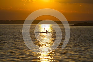 Sunset kayaking