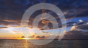 Sunset, Key Largo in Florida.