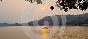 Sunset at Khong river