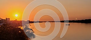 Sunset at Khong river