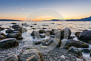 Sunset at Kitsilano Beach, Vancouver Canada