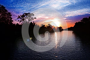 Sunset at Klias Wetland Sabah