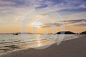 Sunset at Klong Muang Beach, Krabi, Thailand