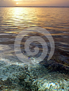 Sunset at Kolovai Beach, Tonga