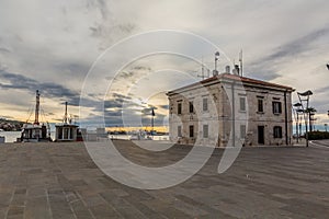 Sunset in Koper marina, Sloven