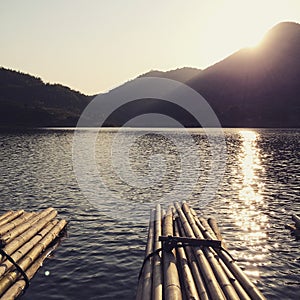 Sunset at KraTing valley