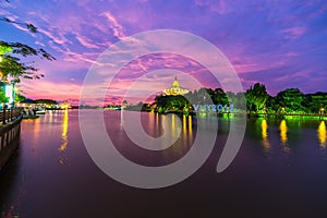 Sunset in Kuching, Borneo