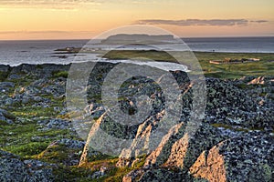 Sunset at L'Anse Aux Meadows Viking Settlement