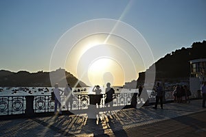 Sunset at La Concha Bay