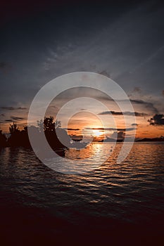 Sunset in La Digue, Seychelles