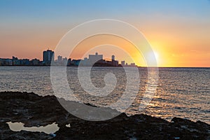 Sunset in La Habana photo