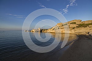 Sunset on La Licciola Beach in Sardinia