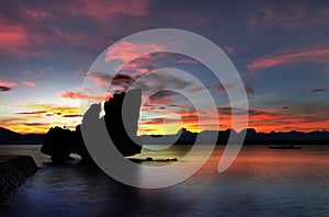 Sunset at Lagen Island, El Nido Resort, Palawan