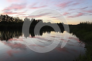 Sunset on the lake