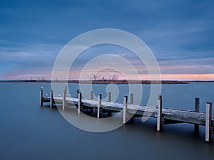 Sunset at Lake Alexandrina, Milang