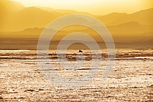 Sunset at Lake Assale, Ethiopia