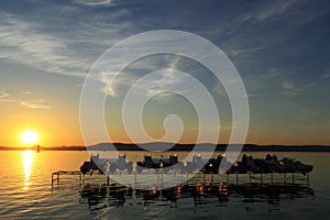 Sunset at Lake Balaton