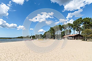 The lake of Biscarrosse, on the French Atlantic coast photo