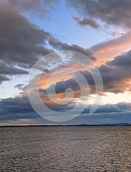 Sunset Lake Champlain