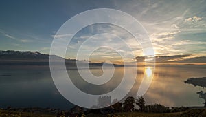 Sunset at Lake Geneva