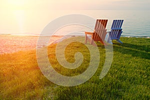 Sunset at Lake Huron