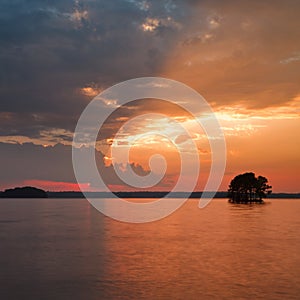 Sunset on Lake lanier