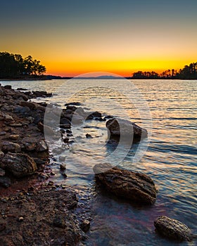 Sunset at Lake Lanier photo