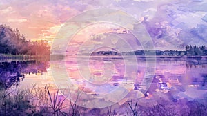 Sunset Lake Reflections