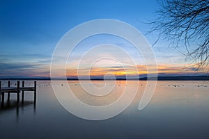 Sunset at Lake Starnberg, Germany