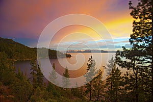 Sunset on Lake Tahoe