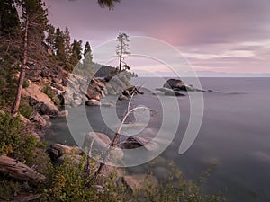 Sunset on Lake Tahoe, USA