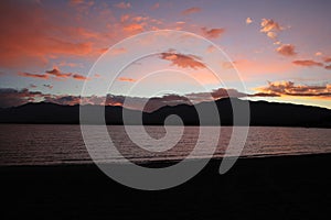 Sunset at Lake Tekapo