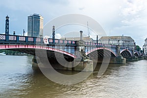 Sunset of Lambeth bridge, London, England