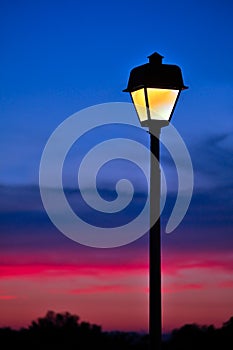 Sunset Lamppost