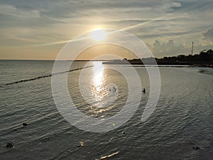 sunset in the land of Madura, Java, Indonesia