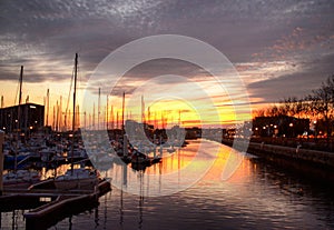 Sunset Le Havre France photo