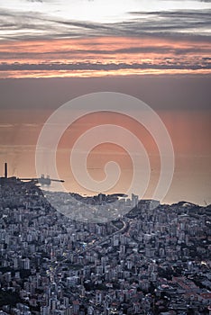 Sunset in Lebanon photo