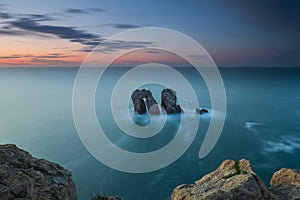 Sunset at Liencres, at Costa Quebrada